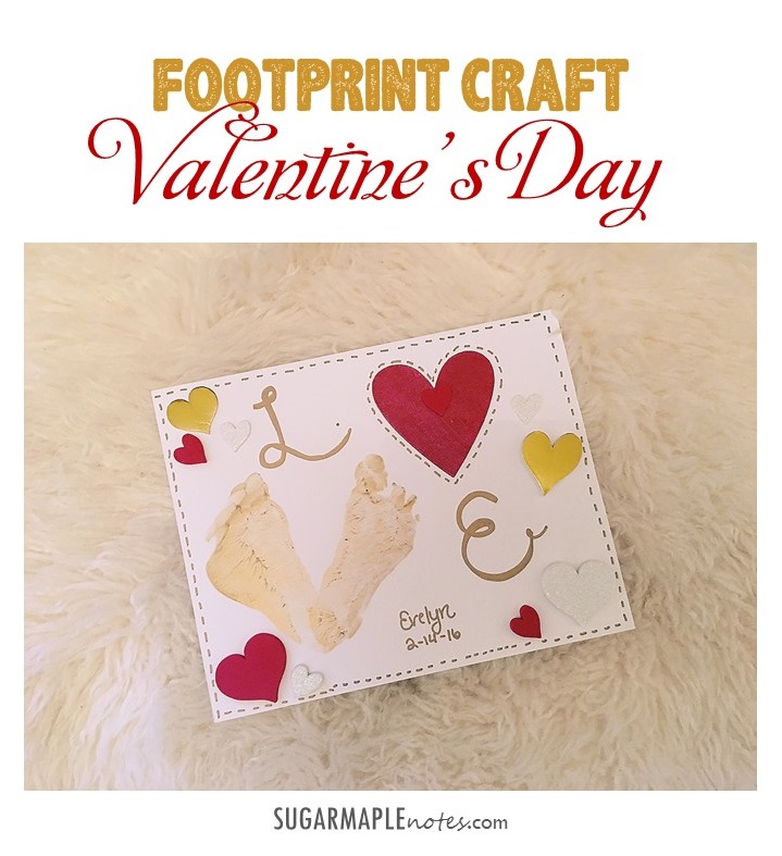 Footprint Valentine's Day Craft