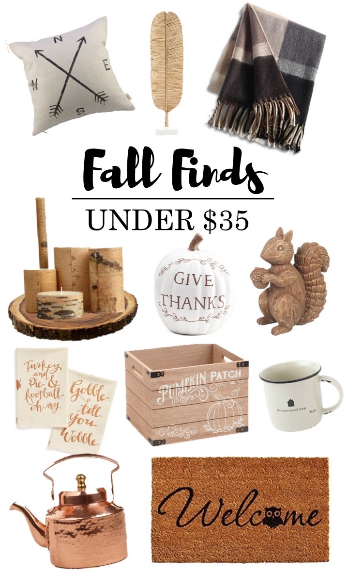 Fall Finds Under $35 - Fall Decor on a Budget