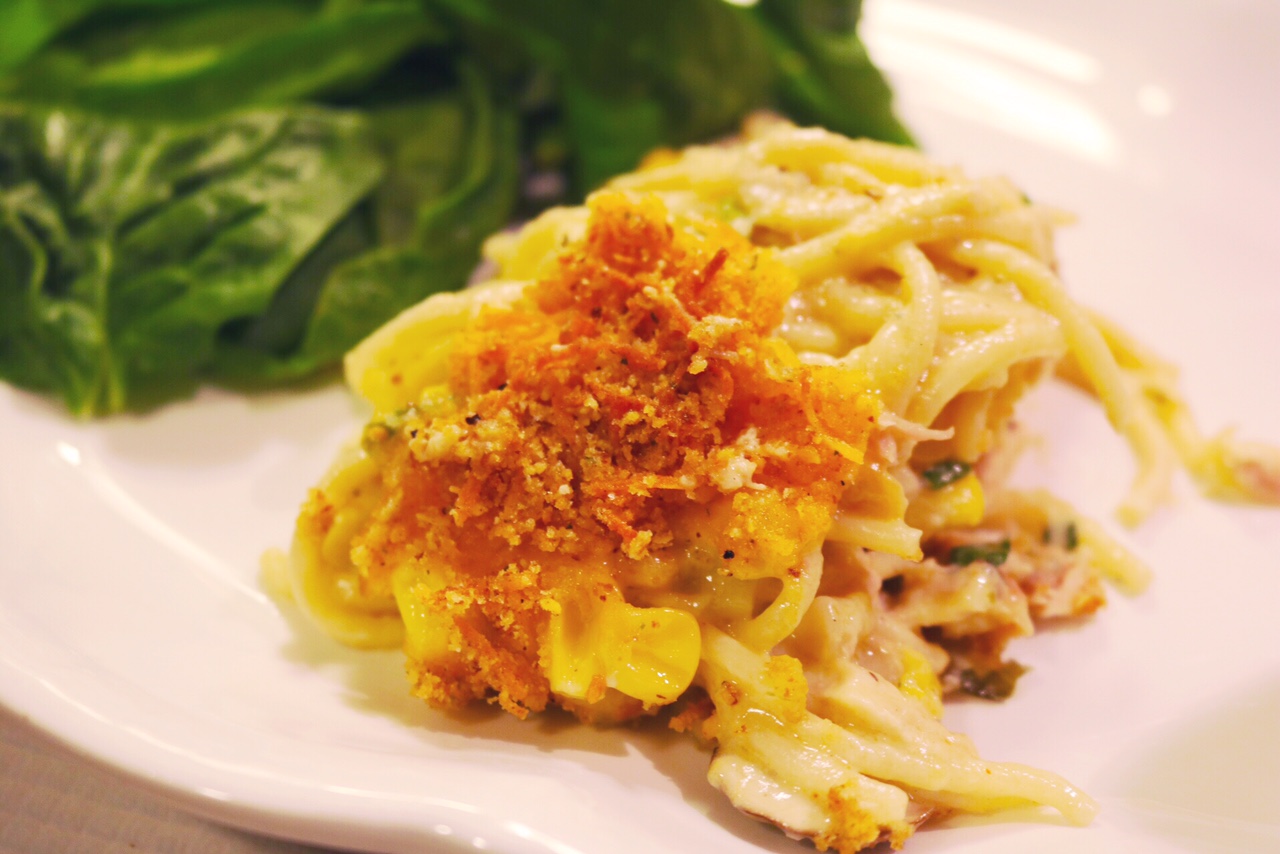 Creamy Chicken Spaghetti Casserole Recipe by SUGAR MAPLE notes | Quick and Easy Dinner Recipe for Moms