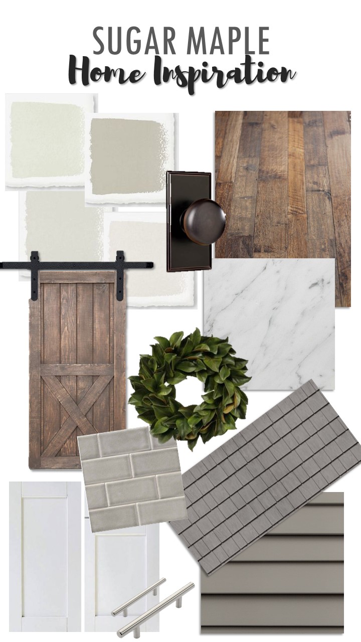 SUGAR MAPLE home design inspiration for our new build! (farmhouse style)