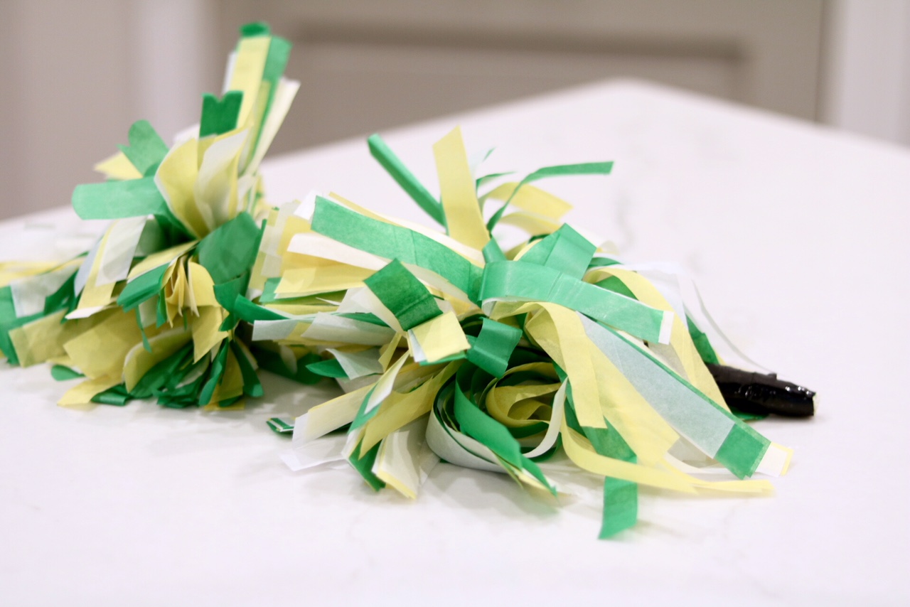 Whirlpool selvmord forseelser DIY Tissue Paper Cheerleading Pom Poms Green Bay Packers - SUGAR MAPLE notes