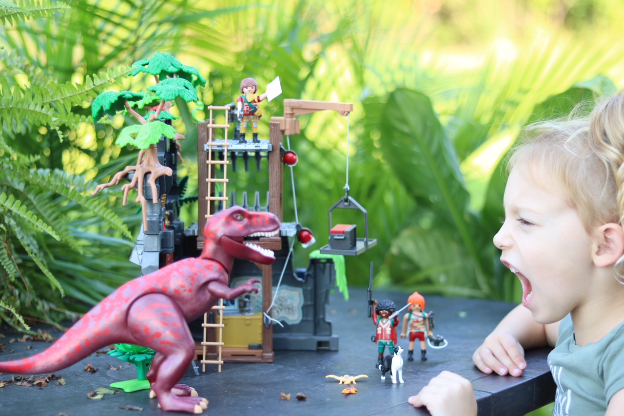 PLAYMOBIL Dinosaur T-Rex ROAR - #pretendplay #makebelieve #imagination #play #PLAYMOBIL #toys - Social and Emotional Skills develop with play!