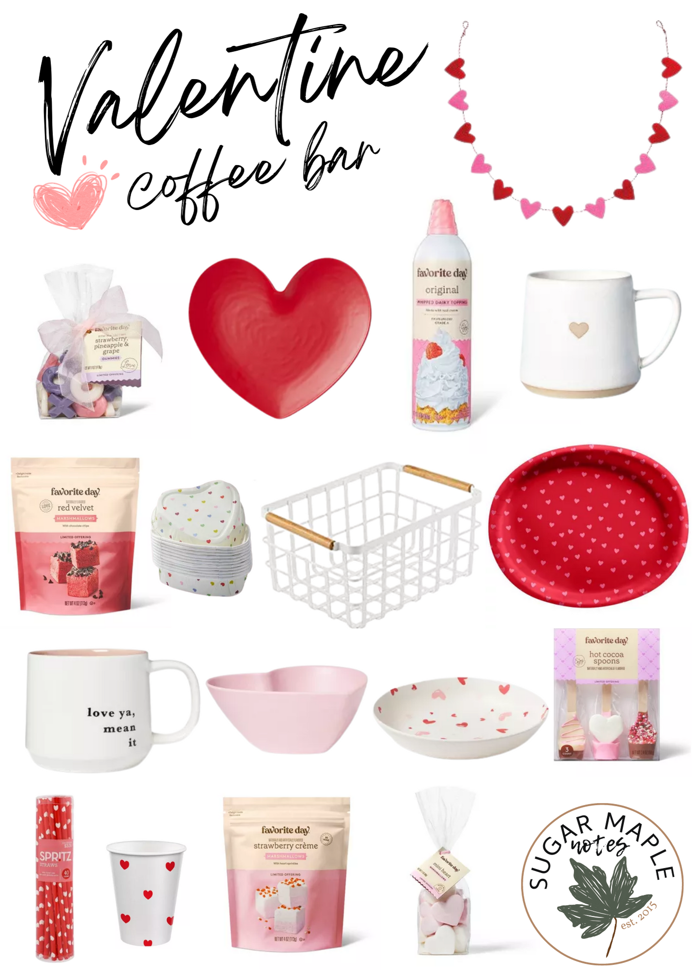 Valentine Coffee Bar from Target #coffeebar #valentinesday #targetfinds