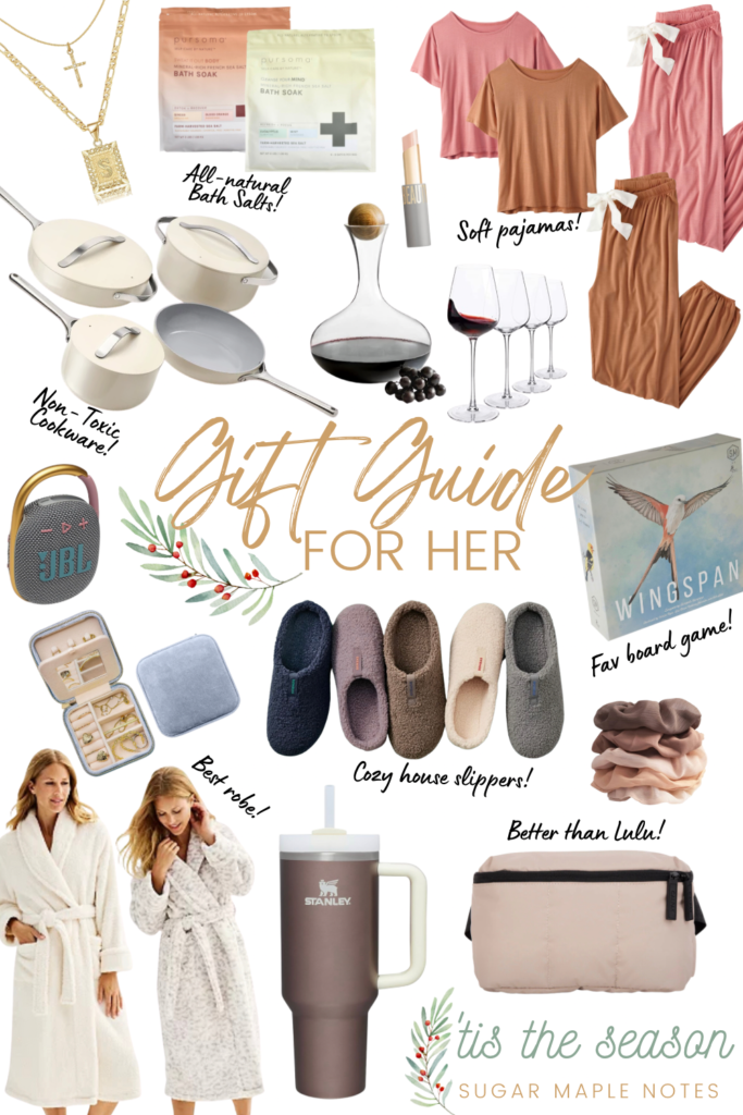 Christmas Gift Guide for Her - SUGAR MAPLE notes